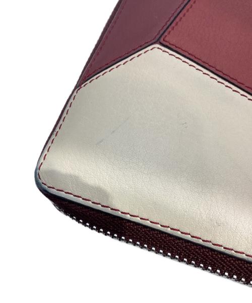 LOEWE（ロエベ）LOEWE (ロエベ) パズル スクエアジップウォレット レッドの古着・服飾アイテム