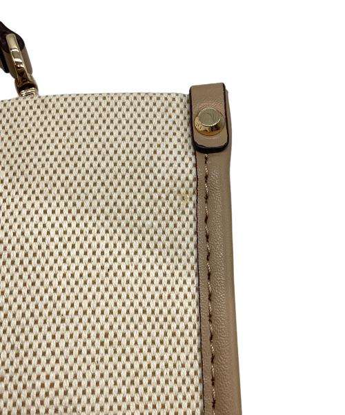 MICHAEL KORS（マイケル・コース）MICHAEL KORS (マイケル・コース) 35S2G7ZT1C　キャンバスショルダーバッグ ベージュの古着・服飾アイテム