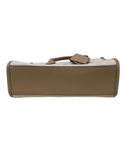 MICHAEL KORS（マイケル・コース）MICHAEL KORS (マイケル・コース) 35S2G7ZT1C　キャンバスショルダーバッグ ベージュの古着・服飾アイテム
