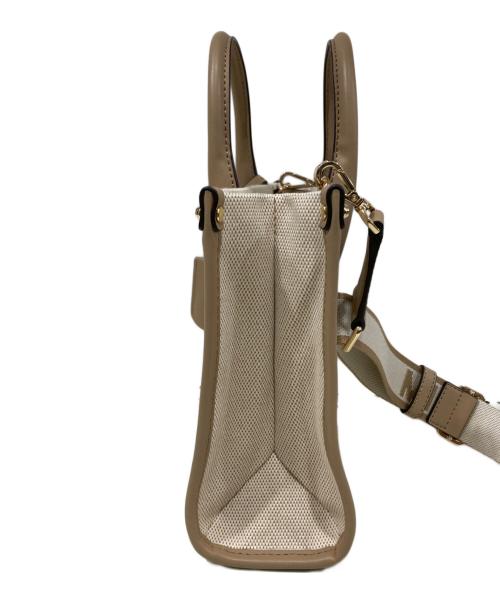 MICHAEL KORS（マイケル・コース）MICHAEL KORS (マイケル・コース) 35S2G7ZT1C　キャンバスショルダーバッグ ベージュの古着・服飾アイテム