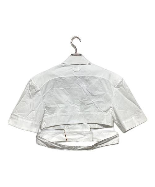 jacquemus（ジャックムス）jacquemus (ジャックムス) クロップドシャツ ホワイト サイズ:36 未使用品の古着・服飾アイテム