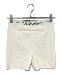 KHAITE（ケイト）の古着「ストレッチニット ショートパンツ」｜ベージュ