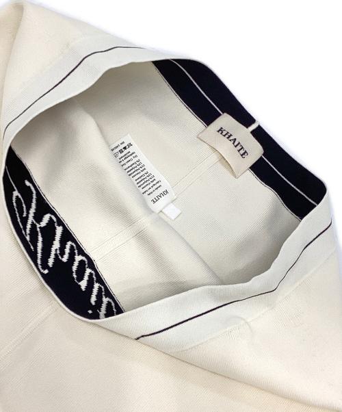 KHAITE（ケイト）KHAITE (ケイト) ストレッチニット ショートパンツ ベージュ サイズ:Lの古着・服飾アイテム