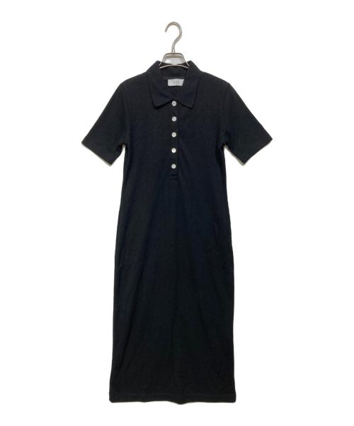 Adam et Rope（アダム エ ロペ）Adam et Rope (アダム エ ロペ) ハーフスリーブポロシャツワンピース ブラック サイズ:M 未使用品の古着・服飾アイテム