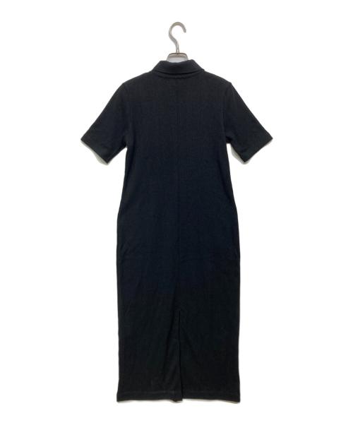 Adam et Rope（アダム エ ロペ）Adam et Rope (アダム エ ロペ) ハーフスリーブポロシャツワンピース ブラック サイズ:M 未使用品の古着・服飾アイテム