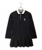 HER LIP TOハーリップトゥ）の古着「Polo Pleated Mini Dress」｜ブラック