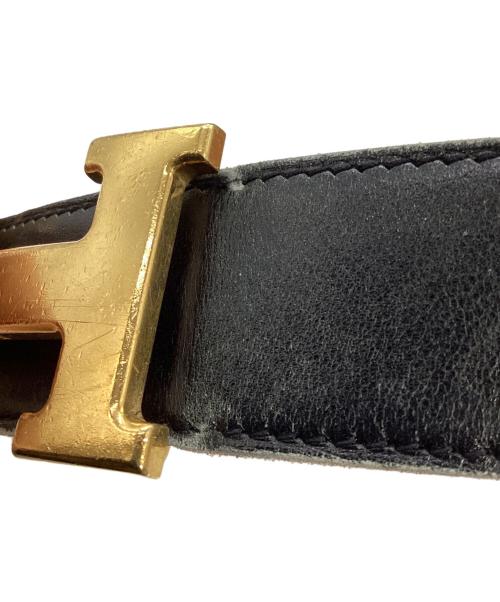 HERMES（エルメス）HERMES (エルメス) Hバックルコンスタンスベルト ブラック サイズ:85の古着・服飾アイテム