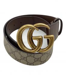 GUCCI（グッチ）の古着「400593　GGマーモントベルト」｜ベージュ