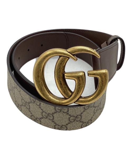 GUCCI（グッチ）GUCCI (グッチ) 400593　GGマーモントベルト ベージュの古着・服飾アイテム