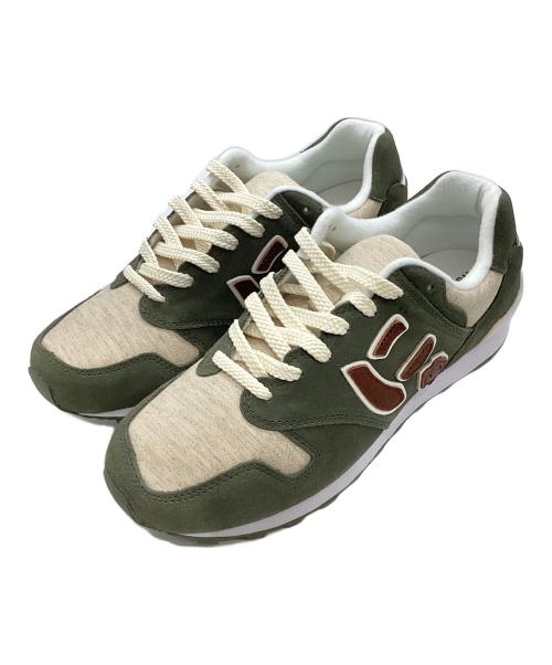 Sangacio（サンガッチョ）Sangacio (サンガッチョ) にゅ～ず　スニーカー　Linen×Olive　 グリーン サイズ:US7.5の古着・服飾アイテム