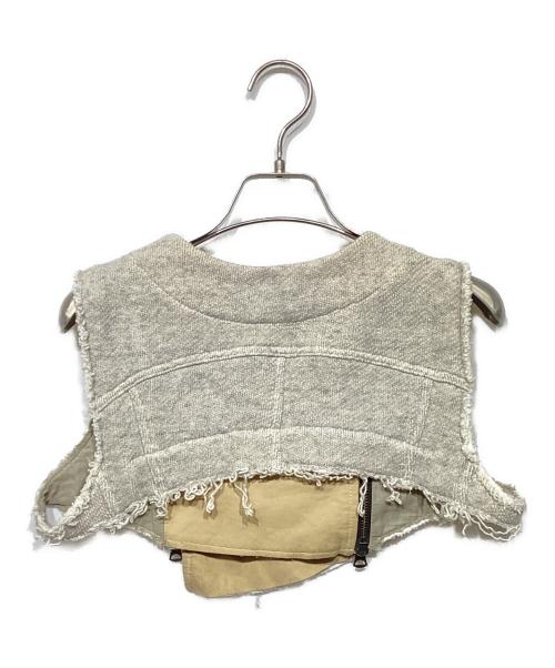 L.G.B（ルグランブルー）L.G.B (ルグランブルー) BIKERS MINIベスト ベージュの古着・服飾アイテム