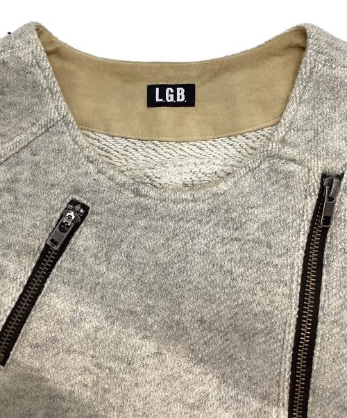 L.G.B（ルグランブルー）L.G.B (ルグランブルー) BIKERS MINIベスト ベージュの古着・服飾アイテム