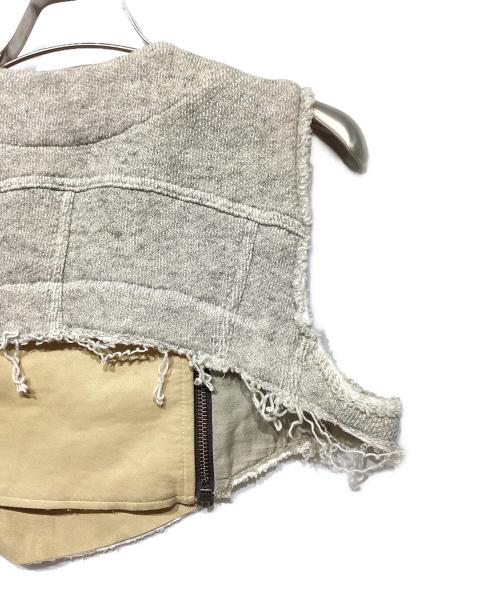 L.G.B（ルグランブルー）L.G.B (ルグランブルー) BIKERS MINIベスト ベージュの古着・服飾アイテム