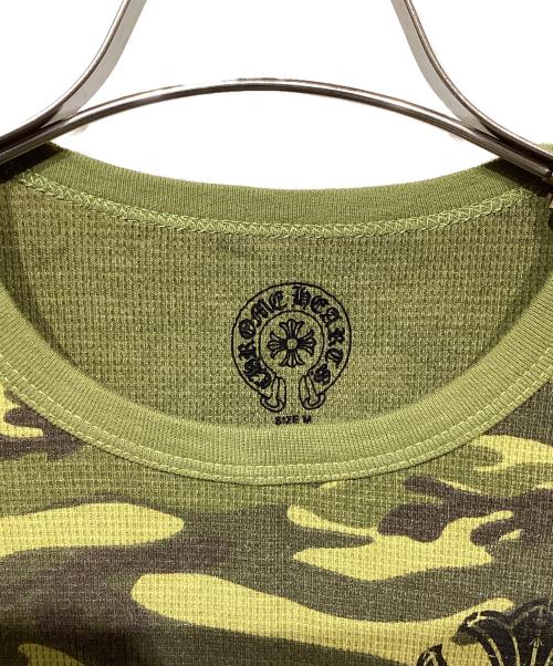 CHROME HEARTS（クロムハーツ）CHROME HEARTS (クロムハーツ) CH Plus Thrml L/S Tee　カモフラサーマルカットソー オリーブ サイズ:Mの古着・服飾アイテム