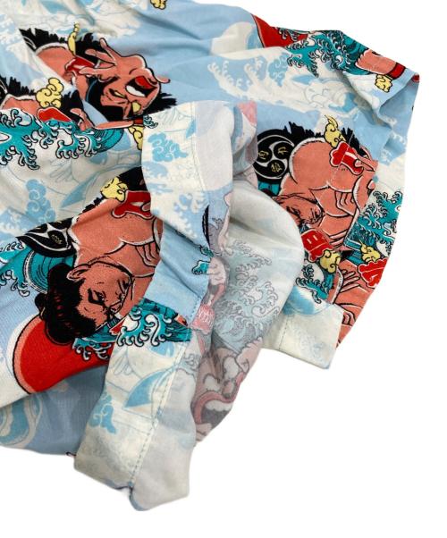 Aloha Blossom（アロハブロッサム）Aloha Blossom (アロハブロッサム) キン肉マン (キンニクマン) アロハシャツ ブルー サイズ:44の古着・服飾アイテム