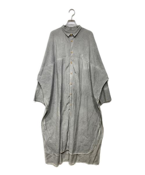 quitan（キタン）quitan (キタン) 製品染め シルクコットンワンピース グレー サイズ:2の古着・服飾アイテム