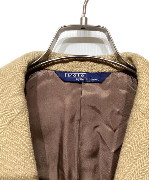 POLO RALPH LAUREN（ポロ・ラルフローレン）POLO RALPH LAUREN (ポロ・ラルフローレン) ヘリンボーンテーラードジャケット ベージュ サイズ:不明の古着・服飾アイテム