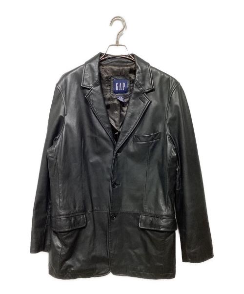 GAP（ギャップ）GAP (ギャップ) レザーテーラードジャケット ブラック サイズ:Mの古着・服飾アイテム