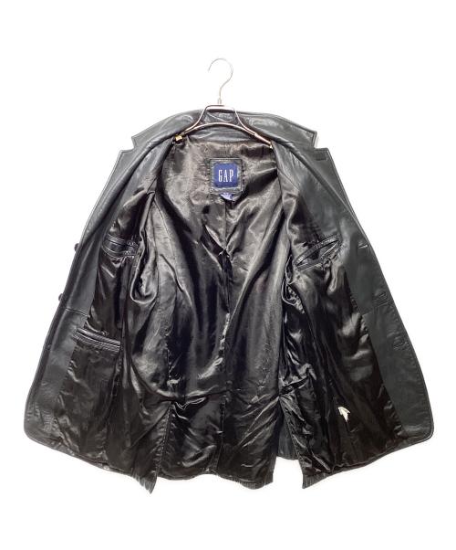 GAP（ギャップ）GAP (ギャップ) レザーテーラードジャケット ブラック サイズ:Mの古着・服飾アイテム