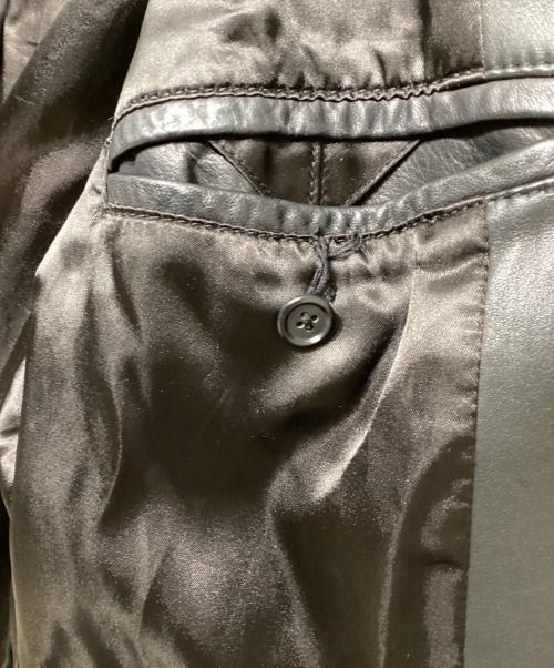 GAP（ギャップ）GAP (ギャップ) レザーテーラードジャケット ブラック サイズ:Mの古着・服飾アイテム