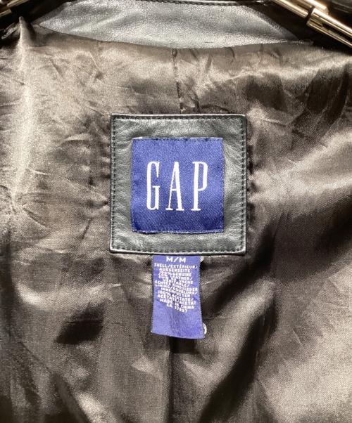 GAP（ギャップ）GAP (ギャップ) レザーテーラードジャケット ブラック サイズ:Mの古着・服飾アイテム