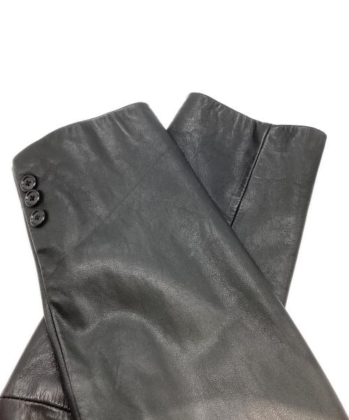 GAP（ギャップ）GAP (ギャップ) レザーテーラードジャケット ブラック サイズ:Mの古着・服飾アイテム