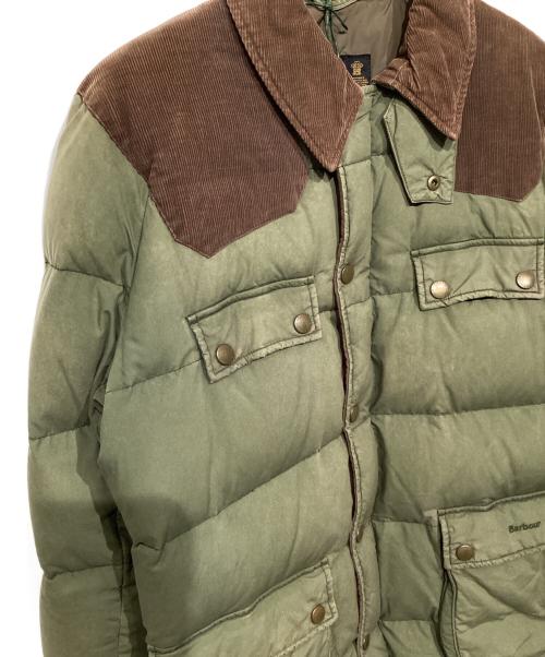 Barbour（バブアー）Barbour (バブアー) ダウンジャケット オリーブ×ブラウン サイズ:Lの古着・服飾アイテム