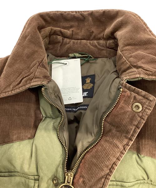 Barbour（バブアー）Barbour (バブアー) ダウンジャケット オリーブ×ブラウン サイズ:Lの古着・服飾アイテム
