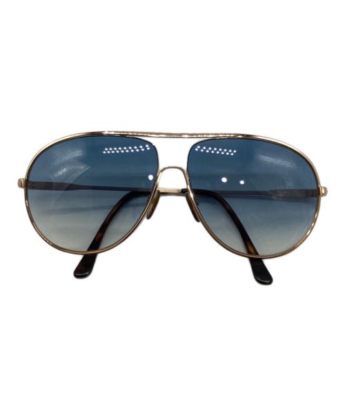 TOM FORD（トムフォード）TOM FORD (トムフォード) TF450　ティアドロップサングラス ゴールド×ブルー サイズ:61□11 140の古着・服飾アイテム
