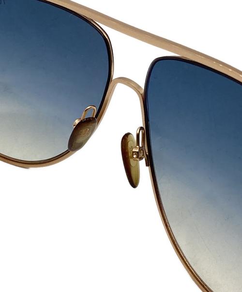 TOM FORD（トムフォード）TOM FORD (トムフォード) TF450　ティアドロップサングラス ゴールド×ブルー サイズ:61□11 140の古着・服飾アイテム
