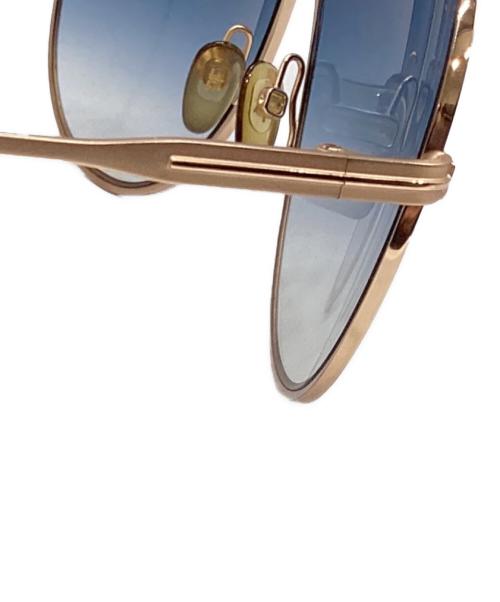 TOM FORD（トムフォード）TOM FORD (トムフォード) TF450　ティアドロップサングラス ゴールド×ブルー サイズ:61□11 140の古着・服飾アイテム