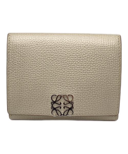 LOEWE（ロエベ）LOEWE (ロエベ) トライフォールドウォレット ベージュの古着・服飾アイテム