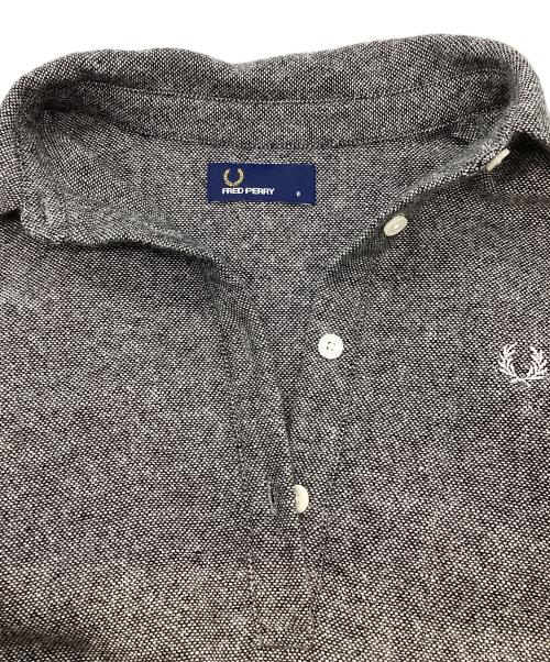FRED PERRY（フレッドペリー）FRED PERRY (フレッドペリー) バックプリーツツイードワンピース グレー サイズ:8の古着・服飾アイテム