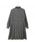 FRED PERRY (フレッドペリー) バックプリーツツイードワンピース グレー サイズ:8：8000円