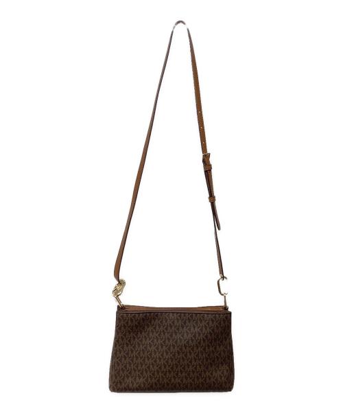 MICHAEL KORS（マイケル・コース）MICHAEL KORS (マイケル・コース) モノグラム　ショルダーバッグ ブラウンの古着・服飾アイテム