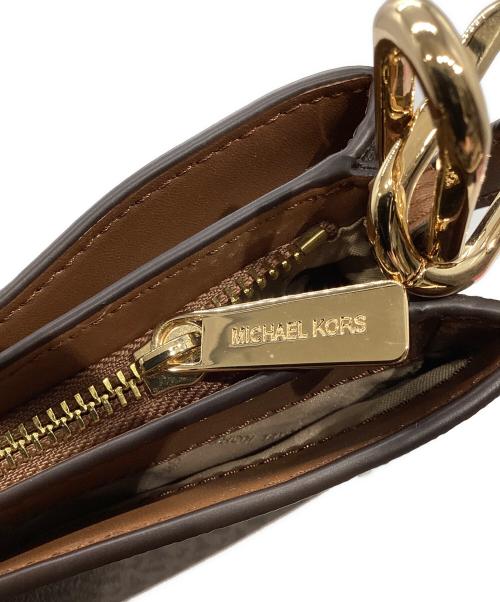 MICHAEL KORS（マイケル・コース）MICHAEL KORS (マイケル・コース) モノグラム　ショルダーバッグ ブラウンの古着・服飾アイテム