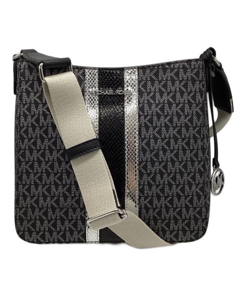 MICHAEL KORS（マイケル・コース）MICHAEL KORS (マイケル・コース) モノグラム　ショルダーバッグ ブラックの古着・服飾アイテム