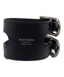 Acne studios（アクネ ストゥディオス）の古着「ベルトデザインブレスレット」｜ブラック
