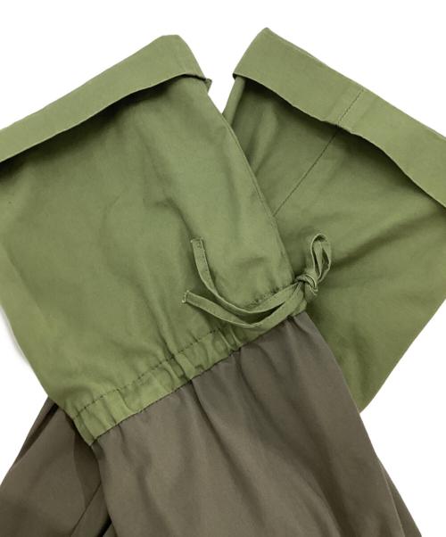 LOEWE（ロエベ）LOEWE (ロエベ) Cotton Cropped Jacket S540330X61 グレー×グリーン サイズ:38の古着・服飾アイテム