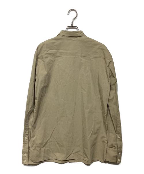 BOTTEGA VENETA（ボッテガベネタ）BOTTEGA VENETA (ボッテガベネタ) Tie Detail Long Sleeve Shirt(タイ ディティール ロング スリーブ シャツ) ベージュ サイズ:40の古着・服飾アイテム