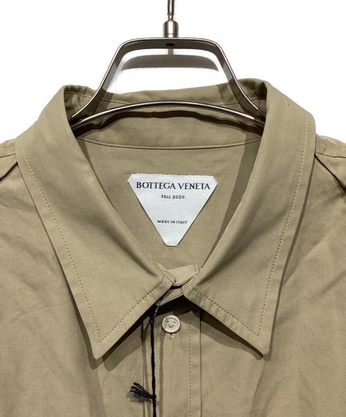 BOTTEGA VENETA（ボッテガベネタ）BOTTEGA VENETA (ボッテガベネタ) Tie Detail Long Sleeve Shirt(タイ ディティール ロング スリーブ シャツ) ベージュ サイズ:40の古着・服飾アイテム