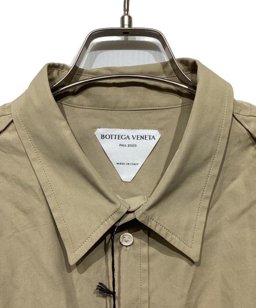 BOTTEGA VENETA（ボッテガベネタ）BOTTEGA VENETA (ボッテガベネタ) Tie Detail Long Sleeve Shirt(タイ ディティール ロング スリーブ シャツ) ベージュ サイズ:40の古着・服飾アイテム