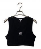 LOEWEロエベ）の古着「アナグラム クロップド タンクトップS359Y23X85」｜ブラック