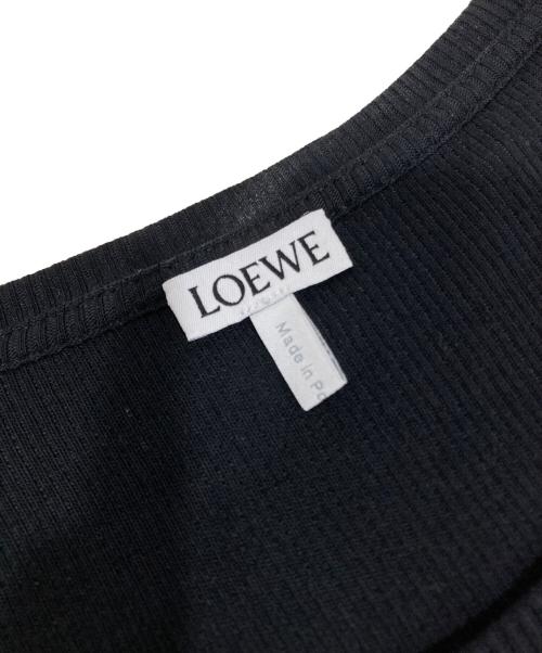 LOEWE（ロエベ）LOEWE (ロエベ) アナグラム クロップド タンクトップS359Y23X85 ブラック サイズ:Lの古着・服飾アイテム