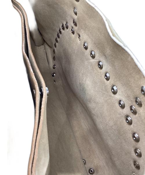 CELINE（セリーヌ）CELINE (セリーヌ) パイソン ビジュー ハンドバッグ アイボリーの古着・服飾アイテム