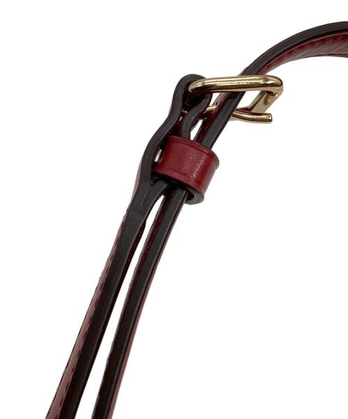 COACH（コーチ）COACH (コーチ) 2WAYショルダーバッグ レッド×ブラウンの古着・服飾アイテム