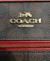 中古・古着 COACH (コーチ) 2WAYショルダーバッグ レッド×ブラウン：13000円