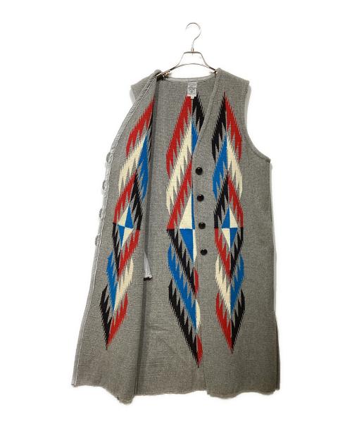 ORTEGA's（オルテガ）ORTEGA's (オルテガ) Square LONG VEST グレー サイズ:Lの古着・服飾アイテム