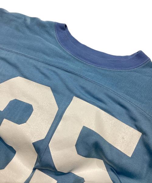 Champion（チャンピオン）Champion (チャンピオン) フットボールTシャツ スカイブルー サイズ:Lの古着・服飾アイテム