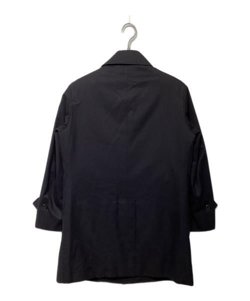 J.PRESS（ジェイプレス）J.PRESS (ジェイプレス) コンパクトスピンギャバジン ステンカラーコートCCOVCW0031 ブラック サイズ:Sの古着・服飾アイテム